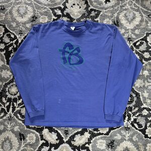 Vintage Y2K Platinum Fubu Purple Long Sleeve Shirt Mens XL